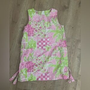 Lilly Pulitzer Pink and Green Kids Formal Dress